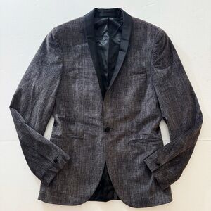 Topman Gray Velvet Blazer